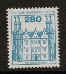 GERMANY SGB524c 1977 GERMAN CASTLES 280pf BLUE MNH