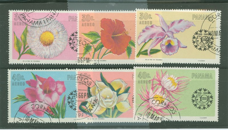 Panama #C343-48 Used Single (Complete Set) (Flora) (Flowers)