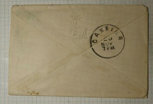 US Sc# 207 Used On Cover Can Cambridge MA City Cancel Carrier Receivd L Monogram