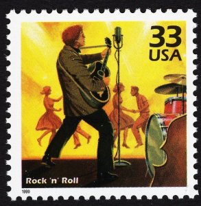 US 3187m MNH VF 33 Cent   Rock and Roll Celebrate the Century 1950s