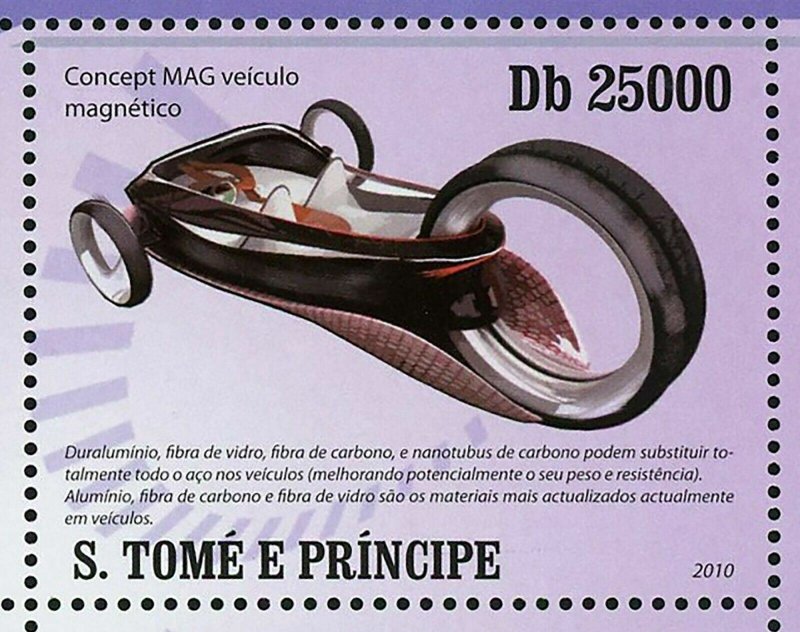 Modern Cars Stamp BMW ZX-6 Concept Daedalus RCA S/S MNH #4353-4356 