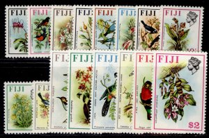 FIJI QEII SG435-450, 1971-72 Birds & flowers set, M MINT. Cat £40.