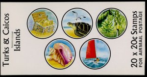 Turks & Caicos Islands SB5 Booklet MNH Tourism, Maps, Flag, Ship, Lighthouse