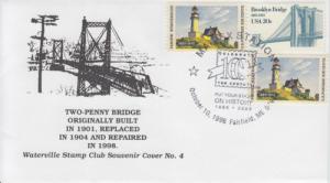 2000 Maine Two-Penny Bridge Fairfield ME  Pictorial