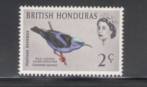 British Honduras 1962 Bird 2c Scott # 168 MH