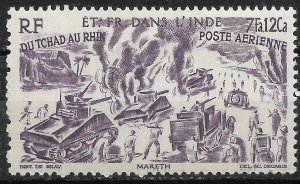 Doyle's_Stamps: French India 1946 Chad to the Rhine Set #C8** to #C13**