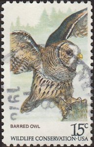 # 1762 USED BARRED OWL