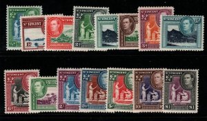 ST.VINCENT SG149/59 1938-47 DEFINITIVE SET MTD MINT