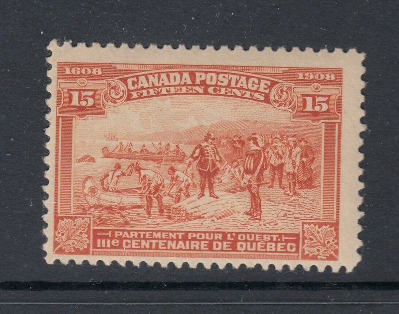 Canada #102 15c Quebec Issue (Mint Hinged) cv$225.00
