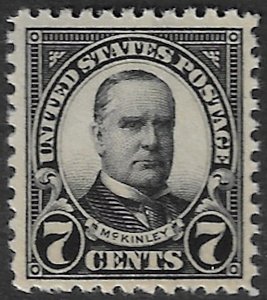 US #559 SCV $85.00 XF mint never hinged, jet black color,   WONDERFULLY LARGE...