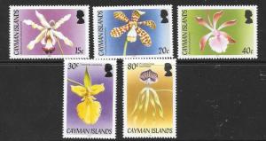 CAYMAN ISLANDS SG1067/71 2005 ORCHIDS MNH