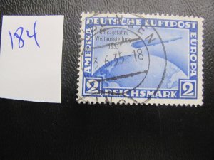 GERMANY 1933 SC C44 ZEPPLELIN VF 250 EUROS (184)