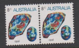 Australia 1973 Gemstones 8c Opal Sc#560 MNH Pair