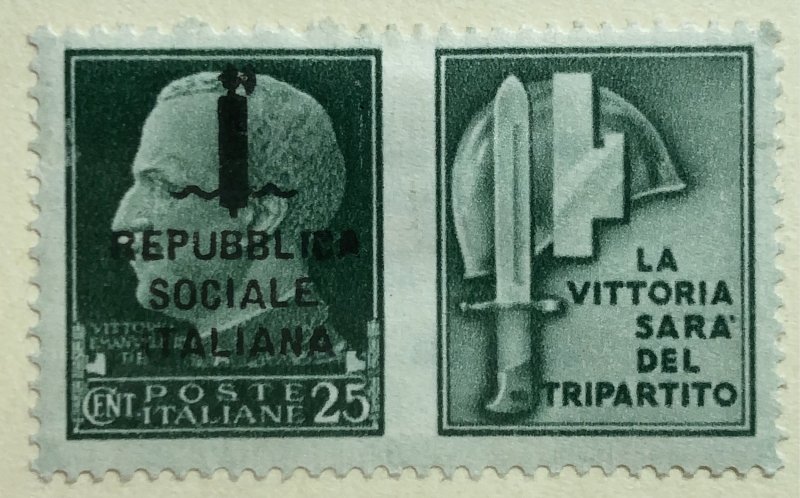 AlexStamps ITALIAN SOCIAL REPUBLIC (ITALY) #6 VF Mint 