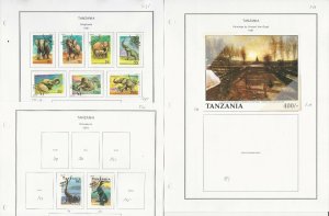Tanzania Stamp Collection on 28 Steiner Pages, 1991-1994, JFZ
