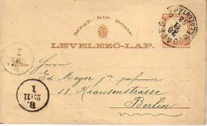 Hungary, Government Postal Card