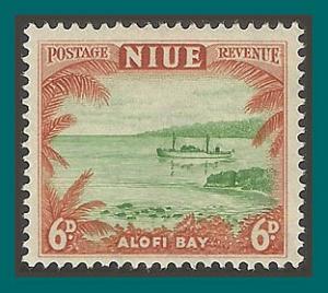 Niue  1950 Alofi Bay, MLH  #99,SG118