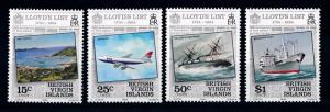 [71271] British Virgin Islands 1984 Lloyd List Aircraft Ships  MNH