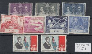 Fiji 1937/49 Sets x 2 Coronation UPU MLH JK5757