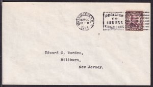 1923 Sc 564 12c Cleveland FDC Washington DC cancel to Worden CV $185 (1N