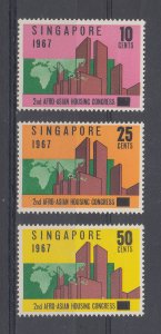 Singapore Scott #80-82 MH