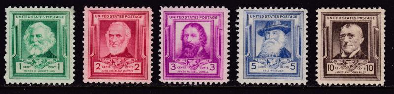 United States 1940 Famous American Issue Complete (35) Scott 859-893 All VF/NH