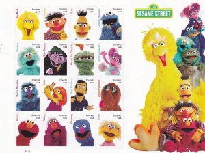 U.S.: Sc #5394, Sesame Street, Forever Stamps, MNH, Sheet of 16