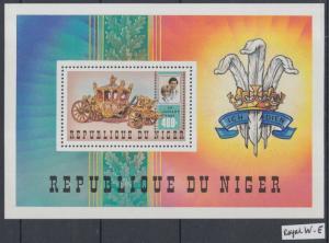 XG-Y965 NIGER IND - Lady Diana, 1981 Charles, Royal Wedding MNH Sheet