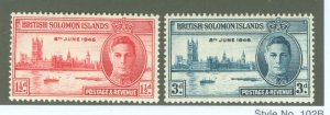 Solomon Islands (British Solomon Islands) #80-81  Multiple