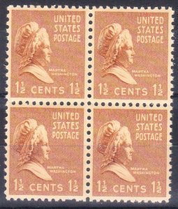 MOstamps - US #805 Mint OG NH Block of 4 - Lot # HS-O726