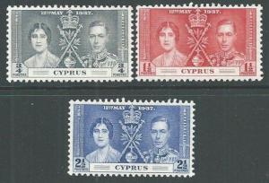 CYPRUS 1937 Coronation set fresh MNH.......................................66066