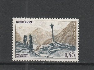 Andorra (French Administration)  Scott#  149  MH  (1961 Gothic Cross)