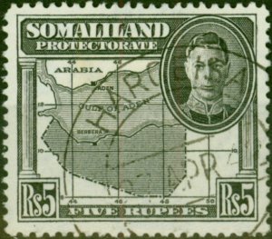 Somaliland 1942 5R Black SG116 V.F.U