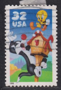 United States 3204a Sylvester & Tweety Bird 1998