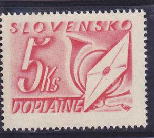 Slovakia  Scott#  J37  MNH