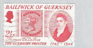 Guernsey 57 Used Stamps on stamps 1 1971 (BP66621)