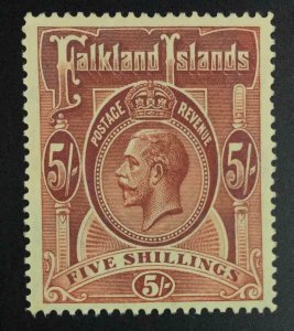 MOMEN: FALKLAND ISLANDS SG #67 1912-20 MINT OG NH £120++ LOT #63478