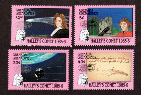 Grenada Grenadines # 787-790 Mint NH Halley's Comet!