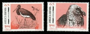 SPAIN SG3247/8 1993 AMERICA ENDANGERED ANIMALS MNH