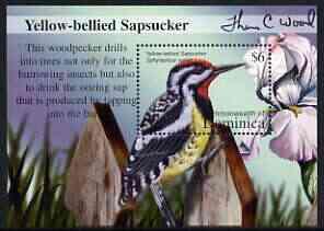 Dominica 2002 Flora & Fauna perf m/sheet (Yellow-Bell...