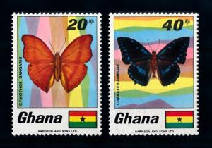 [70702] Ghana 1968 Insects Butterflies From set MNH