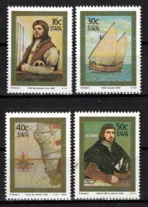 South West Africa 594-597 MNH Sailing Ships Maps Explorers ZAYIX 0424S0160M