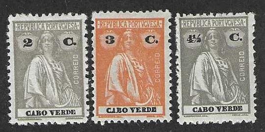 Cape Verde 178, 180, 182   Mint  SC:$3.25