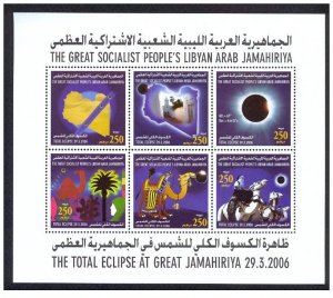 2006- Libya - The Total Eclipse at Great Jamahiriya 29-03-2006- Minisheet MNH**