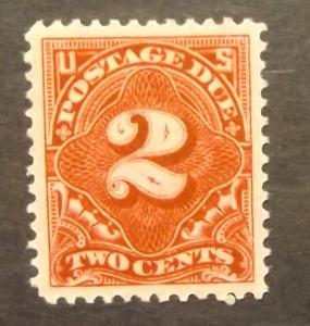# J46a  2c Postage Due, rose carmine, perf. 12, 1910 (8292) Superb