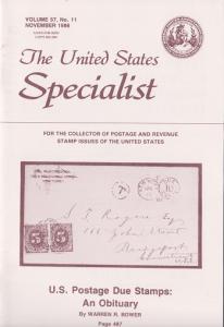 The United States Specialist:  Volume 57, No. 11  - November 1986