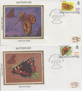 1981 Guernsey Butterflies Set of 4  (218-21) Colorano