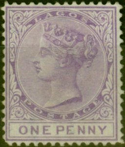 Lagos 1876 1d Lilac-Mauve SG10 Fine Unused (2)