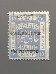 Palestine 24 F-VF Used w. fault. Scott $ 19.50