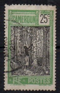 CAMEROUN - FRENCH COLONIAL - RUBBER PLANTATION - 1925 - Used - 25ç -